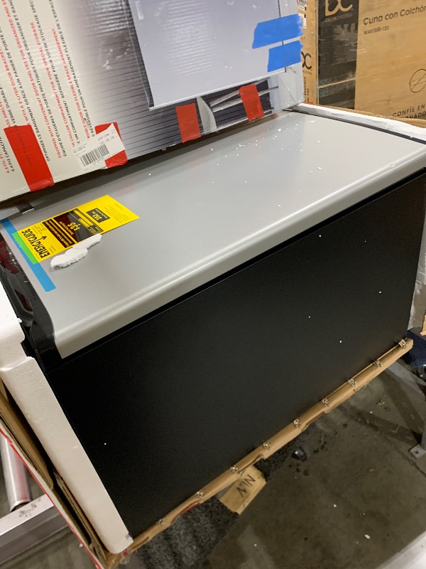 Photo 1 of FRIGIDAIRE Compact Fridge, 4.5 Cubic Feet, Stainless Steel