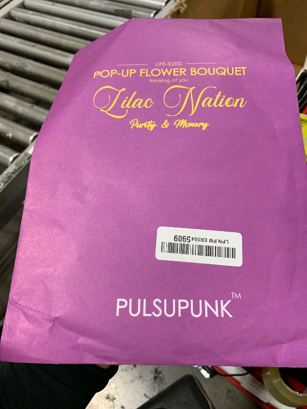 Photo 1 of pulsupunk Paper Pop Up Card, Paper Flower Bouquet 3D Greeting Cards with Envelope & Note Card, Birthday Card, Anniversary Card, Festivial Gifts For Women, 12" Lilacs Nation