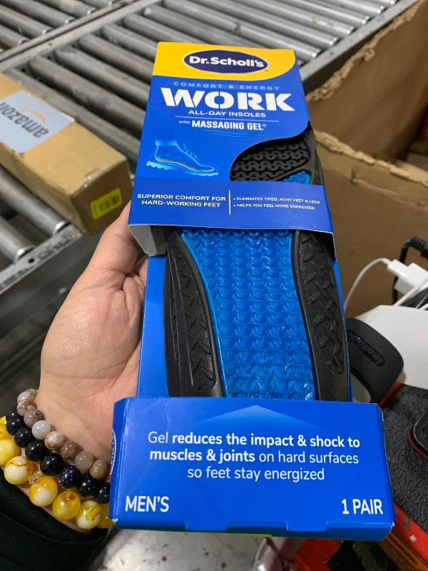 Photo 1 of Dr. Scholl's Work All-Day Superior Comfort Insoles (with) Massaging Gel, Men, 1 Pair, Trim to Fit
