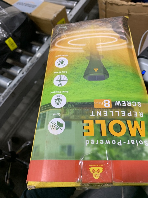 Photo 1 of Mole Repellent Solar Powered 8 Pack, Snake Vole Repellent Outdoor, IP65 Waterproof Snake Deterrent Gopher, Waterproof Sonic Mole Spikes for Lawn and Garden, Get Rid of Moles, Groundhogs, and Rodents