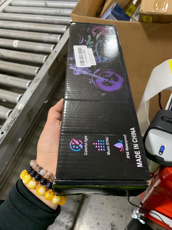 Photo 1 of Kairiyard 8PCS Motorcycle Underglow LED Light Kit, App Control Multicolor Motorcycle LED Light Kit Music Sync RGB Strips Light Waterproof Compatible with Harley Davidson Honda Kawasaki Suzuki