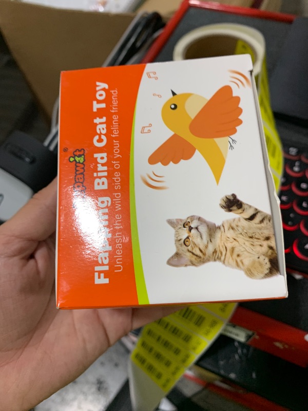 Photo 1 of Vannon Cat Toys Flapping Bird(Cannot Fly), Rechargeable Touch Activated Kitten Toy Interactive Cat Exercise Toys with Catnip and Feather for Indoor Cat - Bule