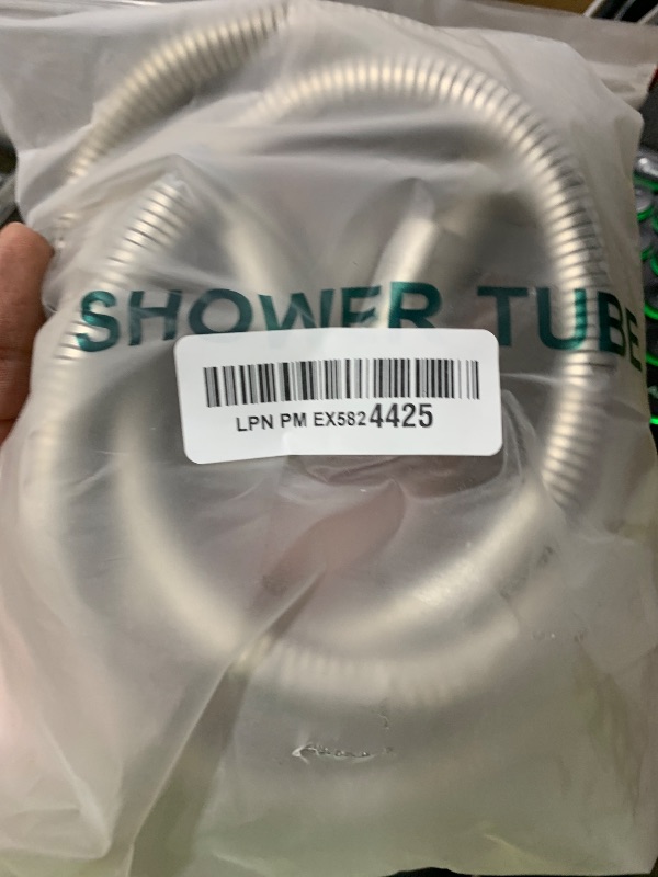 Photo 1 of Brushed Nickel Shower Hose Extra Long 304 Stainless Steel Handheld Showerhead Hose, Anti Winding Interface, With Brass Insert And Nut - durable Rv Shower Hoses Replacement(Brushed Nickel, 59 Inches)