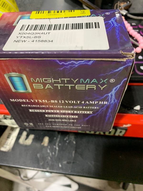 Photo 1 of Mighty Max Battery YTX5L-BS Battery Replaces Yamaha Raptor Polaris KFX 50 80 90 Scooter