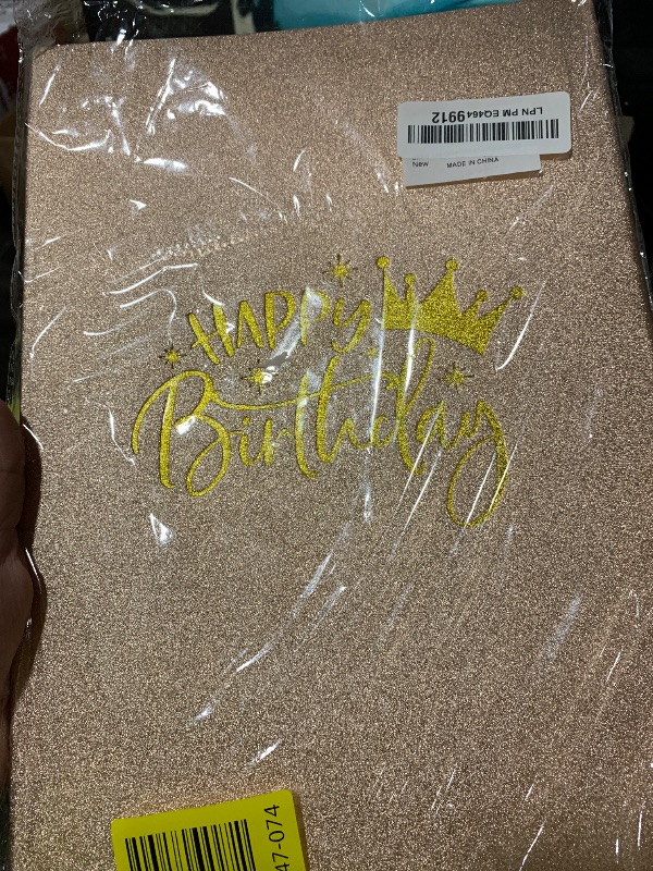 Photo 1 of 70th Birthday Decorations for Women & Men, Rose Gold 70th Happy Birthday Alternative Signature Guest Book for Her, Cheers to 70 Years Old Birthday Gifts, 70th Birthday Party Decorations Supplies