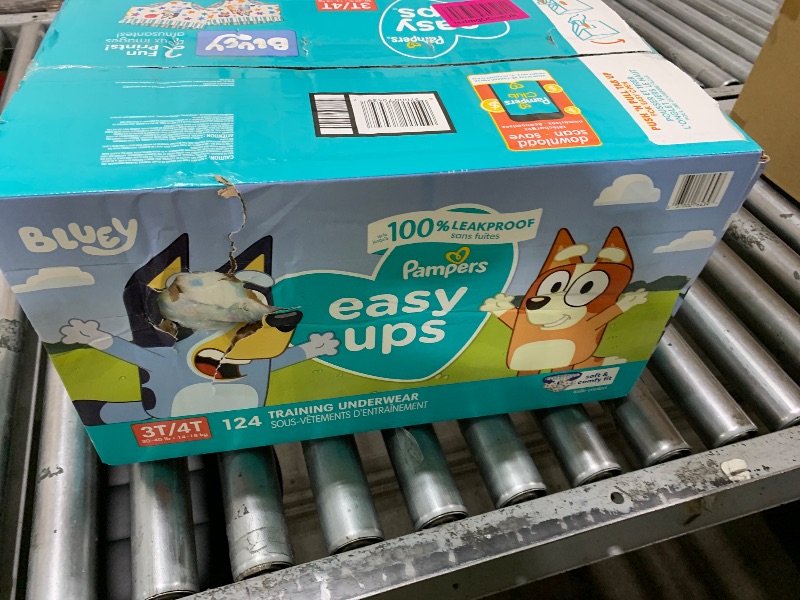 Photo 1 of Pampers Training Pants - Easy Ups Boys & Girls Bluey - Size 3T-4T, 124 Count, Children's Potty Underwear (Packaging May Vary)