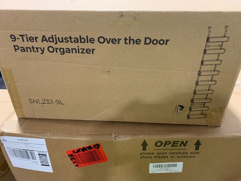Photo 1 of 9-TIER ADJUSTABLE OVER THE DOOR PANTRY ORGANIZER 