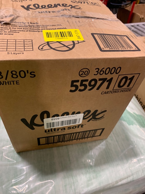 Photo 1 of Kleenex Ultra Soft Facial Tissues, 8 Cube Boxes, 80 Tissues per Box, 3-Ply, Packaging May Vary
