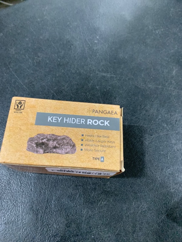 Photo 1 of (Type-A (Black), 1 Pack) Fake Rock - Looks Stone - Safe for Outdoor Outdoor Secret Safe Box for Keys, Fake Stone Rock Yard House Accessories