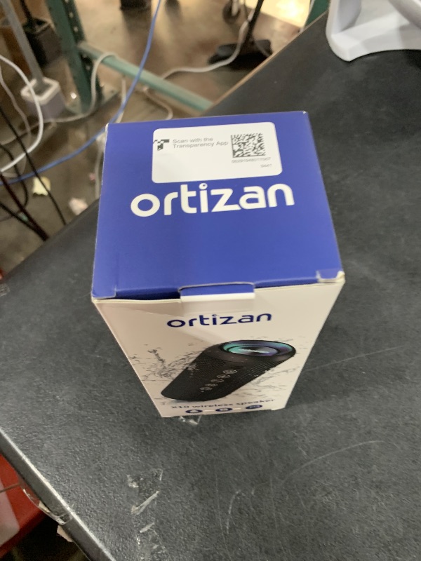 Photo 1 of Ortizan Portable Bluetooth Speaker: IPX7 Waterproof, 24W Loud Sound, Deep Bass, Bluetooth 5.3, LED Lights, Wireless Stereo Pairing, 30H Playtime, for Home/Outdoor/Party/Beach, Birthday Gift (Black)