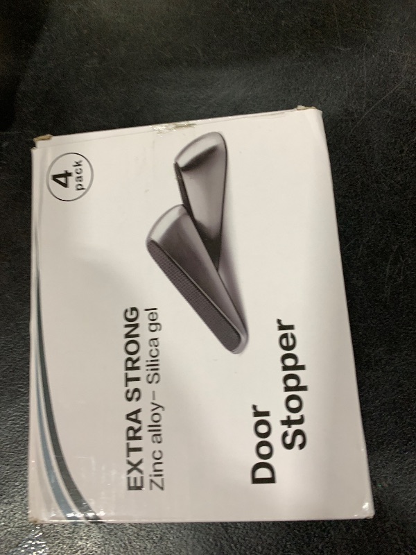Photo 1 of AIMAXINKE Strongest Door Stoppers for Bottom of Door(4 Pack), Heavy Duty Door Stop Wedge, Quality Zinc Alloy and Silicone Made, Keep Door Open, Comes with 4 Door Stopper Wall Protectors.