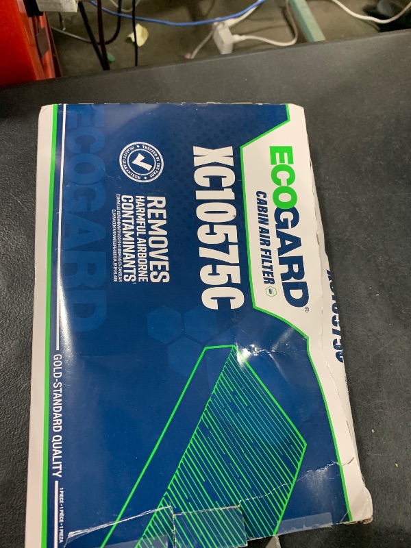 Photo 1 of ECOGARD XC10575C Premium Cabin Air Filter with Activated Carbon Odor Eliminator Fits Mercedes-Benz Metris 2016-2020, Sprinter 2500 DIESEL 2019, Sprinter 3500 DIESEL 2019