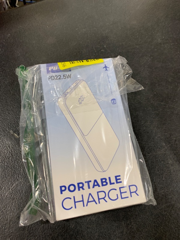 Photo 1 of CFIAI Portable Charger Power Bank - 20000mAh Fast Charging Portable Battery Pack with Built in USB-C(22.5W) and iOS(20W) Output Cables (1 Pack, Pink)