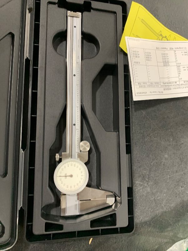 Photo 1 of Mitutoyo 505-742J Dial Caliper, 0.1" per Rev, 0-6" Range, 0.001" Accuracy