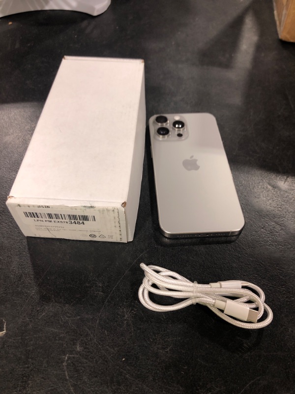 Photo 1 of parts only - phone wont open - Apple iPhone 15 Pro Max, 512GB, Natural Titanium - Unlocked (Renewed)