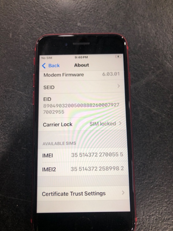 Photo 1 of Apple iPhone SE (2nd Generation), 64GB, Red - Unlocked (Renewed)