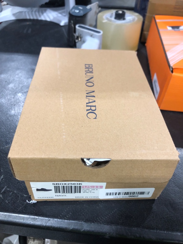 Photo 1 of Bruno Marc Boy's Mesh Sneakers Oxfords Casual Dress Lace-Up Lightweight Walking Shoes,Size 11 Little Kid,Navy,SBOX2503K