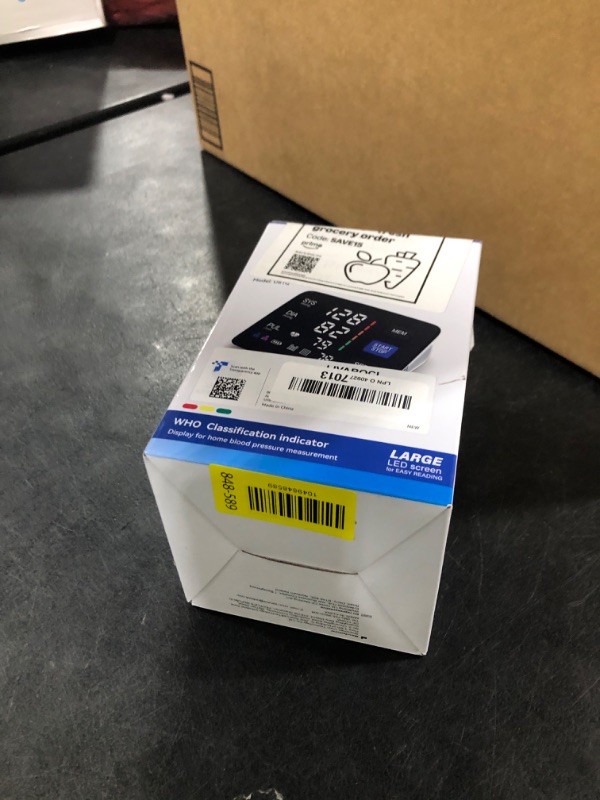 Photo 1 of Blood Pressure Monitor, 9-17'' & 13-21'' Extra Large Blood Pressure Cuff Upper Arm, LED Color Backlit Screen Automatic Digital Blood Pressure Machine with USB Cable and 4 AAA Batteries