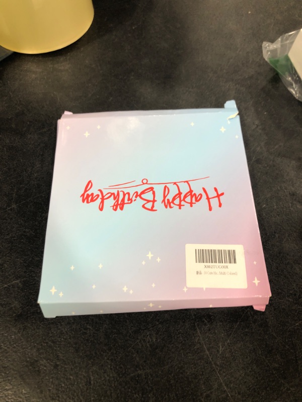 Photo 1 of 10 Cute Heart Shaped and Star Birthday Candles Multi Color Cake Candle Toppers for Party Wedding Cake Decoration Supplies Cute Birthday Decorations (Classic, Heart Star)