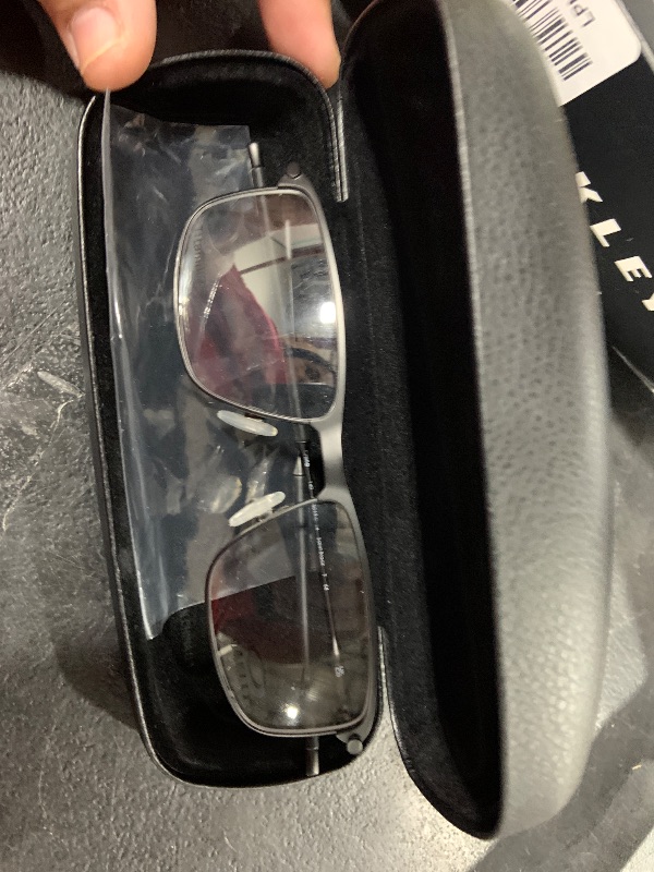 Photo 1 of Oakley Men's Ox5019 Socket Ti Rectangular Prescription Eyewear Frames, Satin Black/Demo Lens, 54 mm