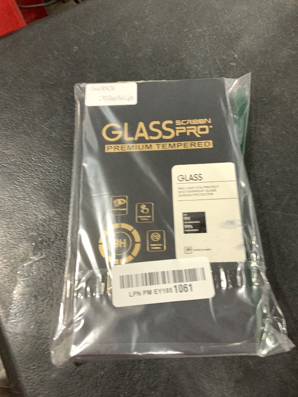 Photo 1 of WASOCA 2 Pack Screen Protector for iPhone 16 Pro Max [6.9 inch] with Installation Frame, New Red Light 9H Tempered Glass Screen Protector Upgraded Protection, Anti-Blue Light
