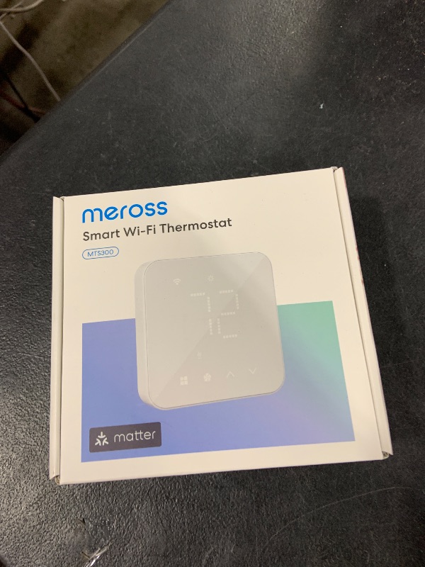 Photo 1 of meross Smart Thermostat for Home, WiFi Thermostat Works with Matter, Alexa, Apple Home, Google Assistant, App & Voice Control, 7x24h Scheduling, Energy Saving, C-Wire Required