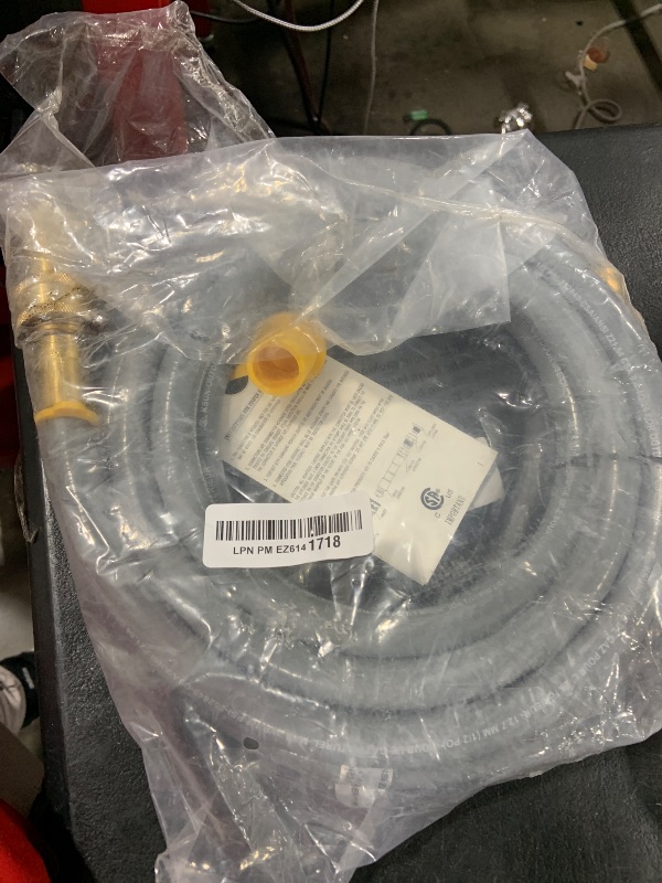 Photo 1 of GasSaf 12 FT 1/2" ID Natural Gas Hose with Quick Connect Fitting, Natural Gas Conversion Kit for Gas Grill, Generator, Patio Heater and More - CSA Certified