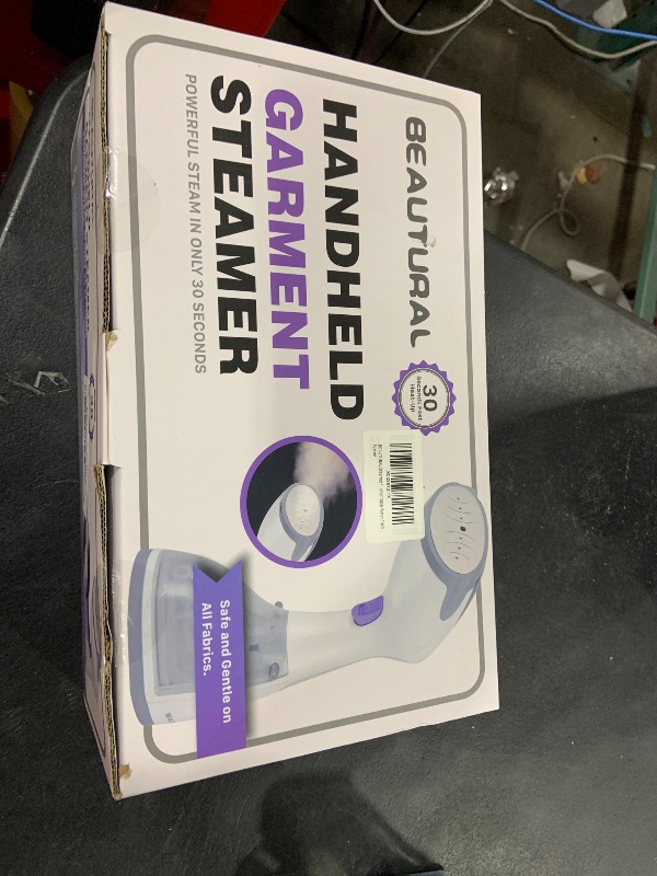 Photo 1 of BEAUTURAL Steamer for Clothes, Portable Handheld Garment Fabric Wrinkles Remover, 30-Second Fast Heat-up, Auto-Off, Large Detachable Water Tank