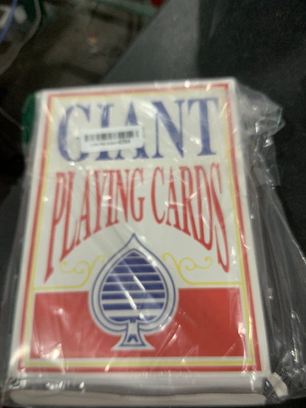 Photo 1 of Yuanhe Jumbo Giant Playing Card Deck - 8X11 Inch Large Oversized Cards - Super Big Game Theme Full Deck - For Kids, Adults, Casino Party Decorations