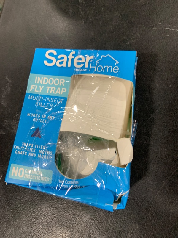 Photo 1 of Safer Home Indoor Plug-In Fly Trap - SH502 - Effective Fruit Fly Traps for Indoors, Gnat Traps for House Indoor, 400 Sq Ft Protection - Style: 1 Device + 2 Glue Cards