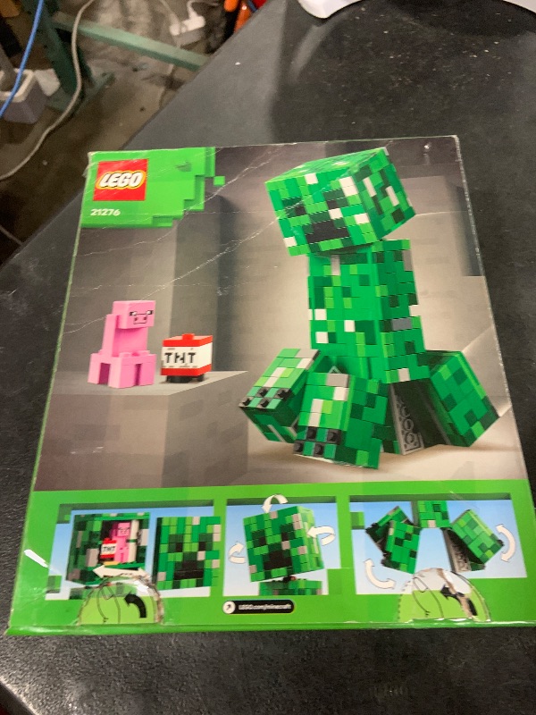 Photo 1 of LEGO Minecraft The Creeper Kids Toy - Minecraft Toy for Gaming Fans - Room Decor for Gamers 10 and Up - Poseable Action Figure with 1st Version Minifigure - Gift for Boys and Girls - 21276