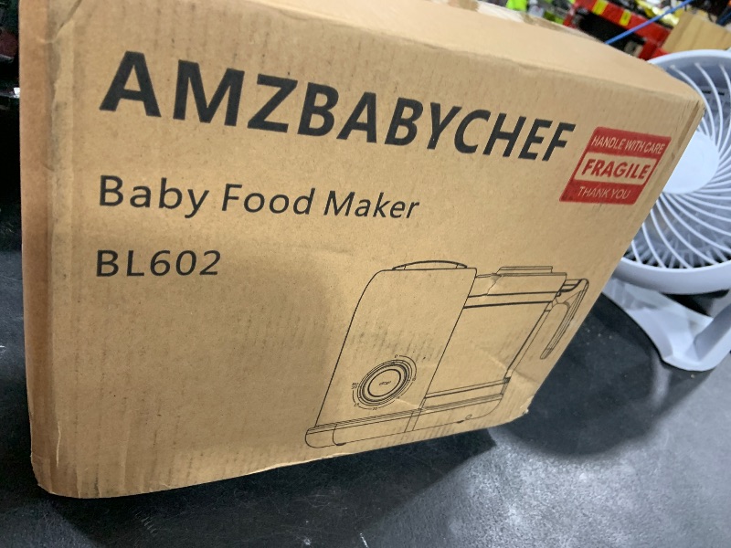 Photo 1 of AMZBABYCHEF Baby Food Maker, 4 in 1 Baby Food Processor and Steamer, Puree Blender, Multifunctional Baby Puree Maker, Dishwasher Safe (White)