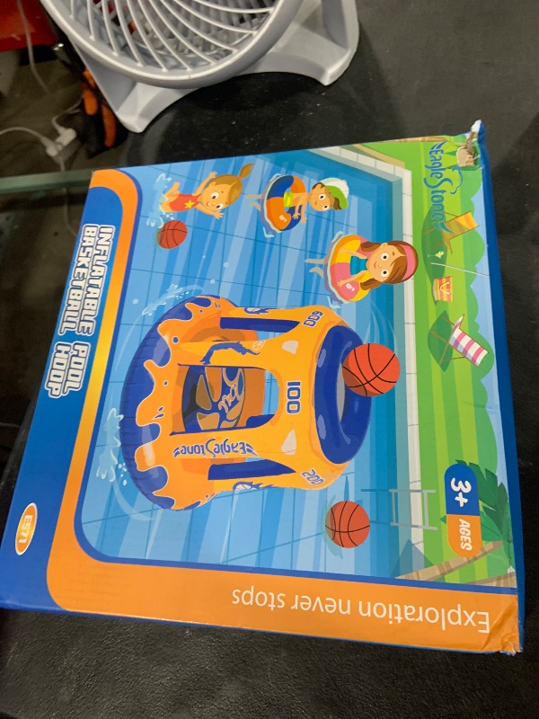 Photo 1 of EagleStone Pool Basketball Hoop for Kids 4-8, 8-12 & Adults, 47" Inflatable Floating Basketball Hoop Pool with 3 Balls & Pump, Heavy-Duty Pool Toy for Summer Outdoor Water Games, Family & Party Fun