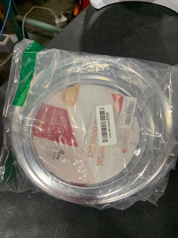 Photo 1 of 4 Pack Chrome Drip Pans, Compatible with Whirpool Kenmore Frigirate Stove Top Drip Bowls. Include 2 Pcs 6'' Range Replacement Drip Pans and 2 Pcs 8 '' Cooktop Drip Pans