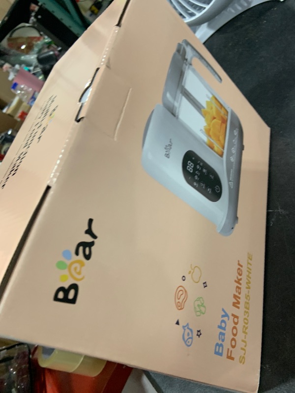 Photo 1 of BEAR 2024 Baby Food Maker | One Step Baby Food Processor Steamer Puree Blender | Auto Cooking & Grinding | Baby Food Puree Maker with Self Cleans | Touch Screen Control, White