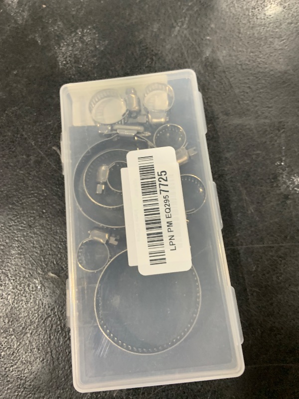 Photo 1 of Hose Clamp, 10 Pack 304 Stainless Steel Adjustable 6-51mm Range Worm Gear Hose Clamp, Fuel Pipe Clamps for Automobiles, Pipelines and Mechanical Application