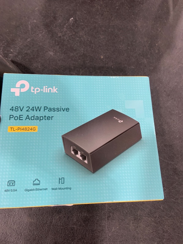 Photo 1 of TP-Link TL-PI4824G 48V/24W DC Passive PoE Injector | Gigabit PoE Adapter | Plug & Play | Up to 100 Meters (325 feet) | Desktop/Wall-Mount | UL Certified