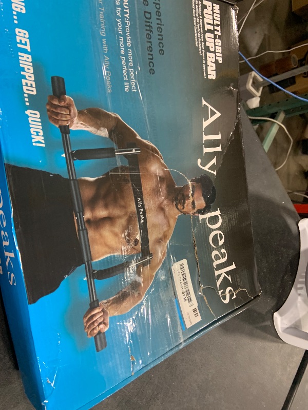 Photo 1 of Ally Peaks Pull Up Bar for Doorway | Thickened Steel Max Limit 440 lbs Upper Body Workout| Multi-Grip Strength| Indoor Chin-Up Bar Fitness Trainer for Home Gym Portable