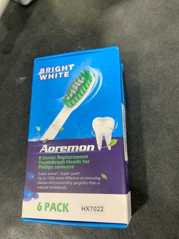 Photo 1 of Aoremon Replacement Toothbrush Heads for Philips Sonicare E-Series Essence HX7022/66 and other Screw-on Electric Toothbrush Model, 6 Pack
