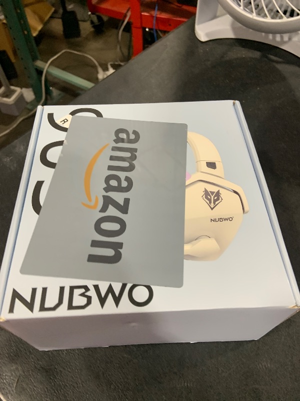 Photo 1 of NUBWO Wireless Gaming Headset, 5.3 Bluetooth Gaming Headphones for Ps5, Ps4 Fortnite & Call of Duty/FPS Gamers, PC, Ns, 2.4GHz Headphone with 100Hr Battery, Flip Noise Canceling Microphone - White