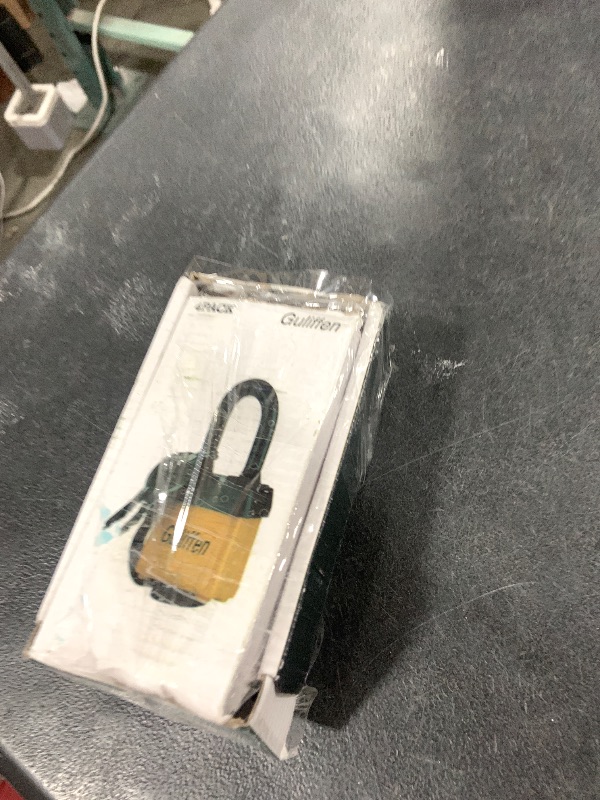 Photo 1 of Guliffen Weatherproof Laminated Padlock with Key,4 Pack Outdoor Pad Locks with Same Key for Gate, Shed, Trailer, Storage, Chain