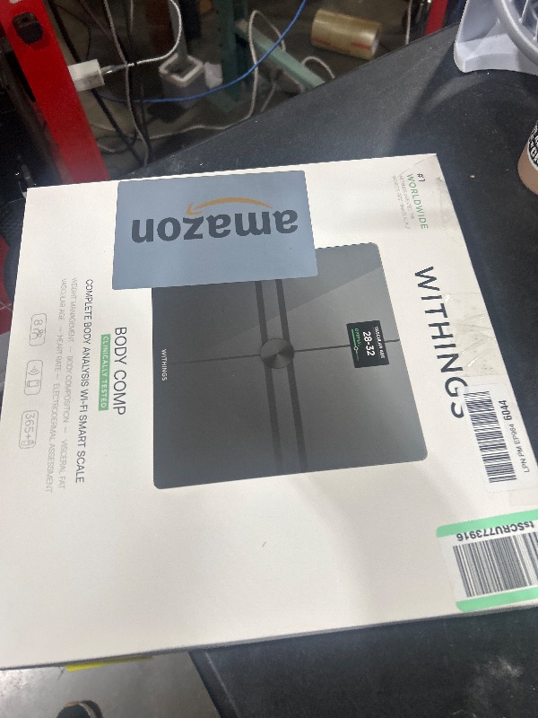 Photo 1 of WITHINGS Body Comp - Scale for Body Weight and Complete Body Analysis, Wi-Fi & Bluetooth, Baby Digital Scale, Accurate Visceral Fat, Heart Health, Scales Compatible with Apple, FSA/HSA