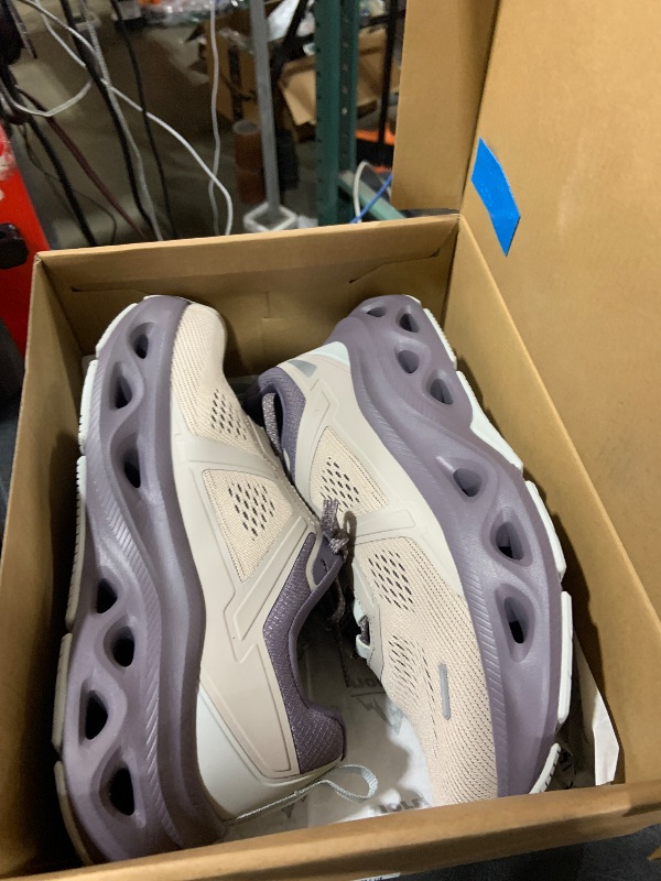 Photo 1 of NORTIV 8 Women's Comfortable Walking Shoes Running Tennis MovePropel Athletic Gym Workout Jogging Fashion Sneakers,Size 8,Grey Pink/Purple,SNWS247W