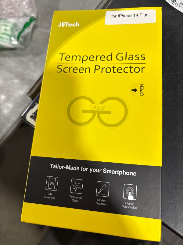 Photo 1 of JETech Privacy Screen Protector for iPhone 14 Plus 6.7-Inch, Anti Spy Tempered Glass Film, 2-Pack