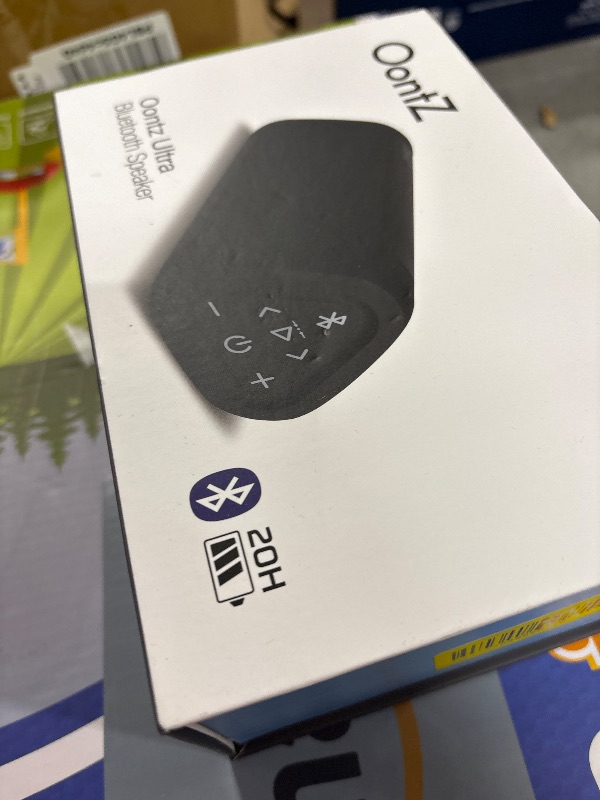 Photo 1 of OontZ Ultra Bluetooth Speaker 5.4 | IPX7 Waterproof, 14W Enhanced Sound, 20-Hr Battery, 100ft Range, Deep Bass & Clear Audio, Durable Speaker for Pool, Beach, and Shower (Black)