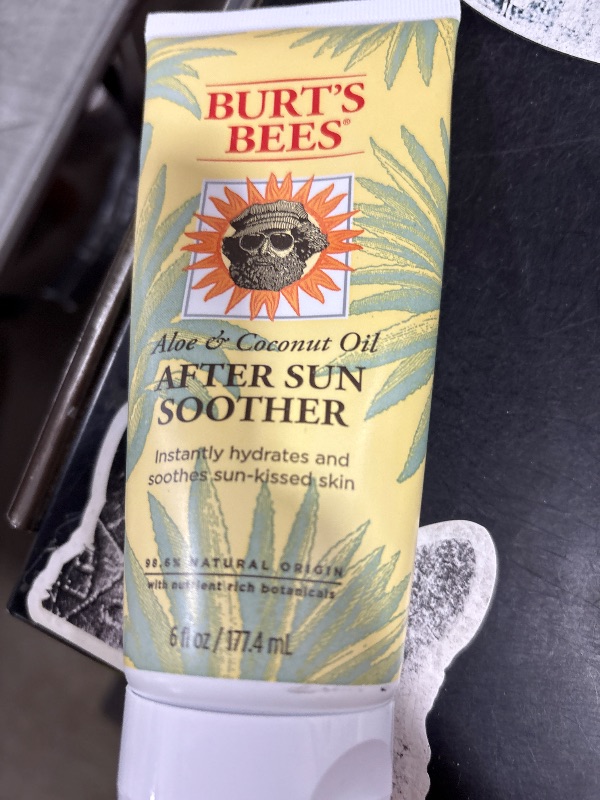 Photo 1 of Burt's Bees After Sun Lotion with Hydrating Aloe Vera & Coconut Oil - Summer Essentials, Sunburn Relief, Natural After Sun Soother, 6 oz