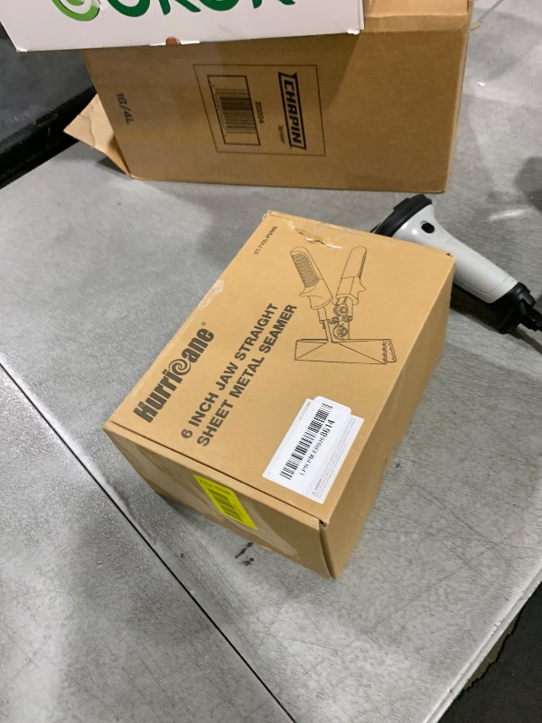 Photo 1 of HURRICANE 6-Inch Straight Jaw Sheet Metal Hand Seamer, Bender Tool for Flattening and Bending, Pliers With Ergonomic TyreGrip Handle