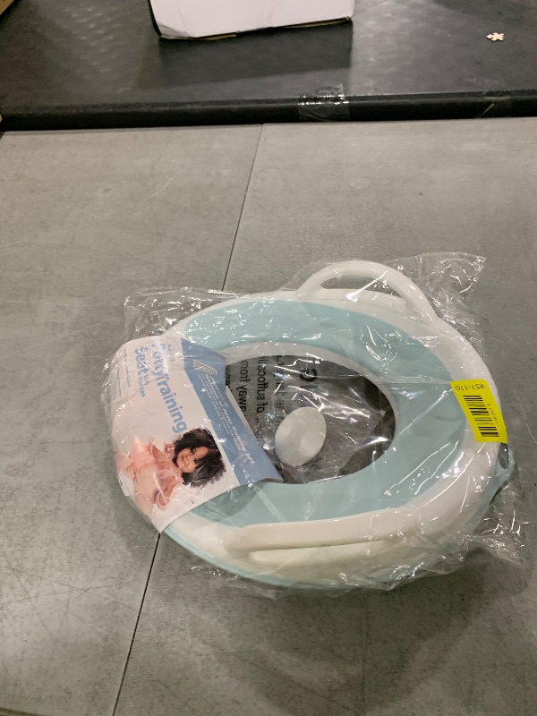 Photo 1 of Jool Baby Potty Training Seat for Boys and Girls With Handles, Fits Round & Oval Toilets, Non-Slip with Splash Guard, Includes Free Storage Hook (Aqua)