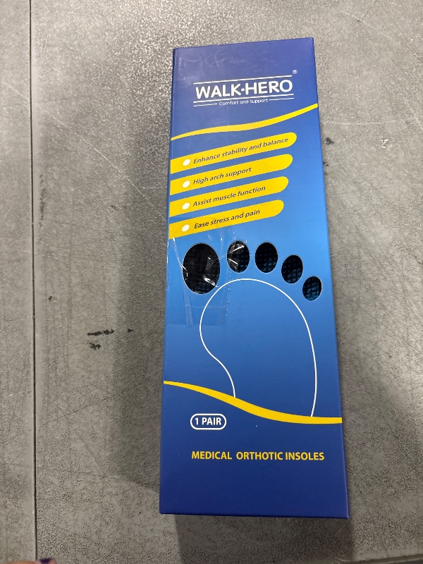 Photo 1 of Plantar Fasciitis Insoles for Men Women - Orthotics Inserts, Shoe Insoles Arch Support Flat Feet Inserts Work Boot Insoles for Standing All Day (Mens 10-10 1/2 | Womens 12-12 1/2)