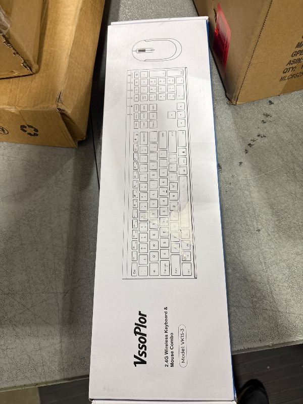 Photo 1 of Wireless Keyboard and Mouse, Vssoplor 2.4GHz Rechargeable Compact Quiet Full-Size Keyboard and Mouse Combo with Nano USB Receiver for Windows, Laptop, PC, Notebook-Black and Rose Gold